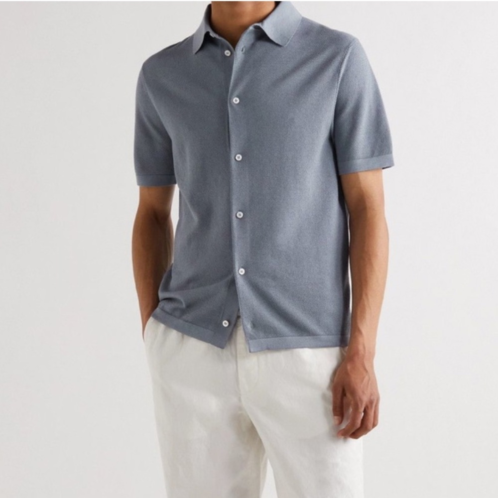 Ralph Lauren Purple Label Gray Casual Button Down Shirt